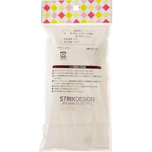 Strix Design Clear Bag Sporks, 100 Pieces (10 Sporks x 10 Sets), White, 14cm, Made in Japan, Individually Wrapped, MA-026