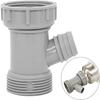 1/2Pcs Y Shaped Sewer Branch Connector with Rubber Sheet Sink Pipe Accessories  Kitchen Bathroom