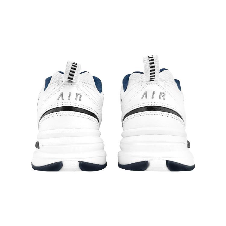 Nike Air Monarch 4 Нескользящие Увеличивающие Рост Низкие Массивные Кроссовки Унисекс Черно-Белые 415445-102(Команда76-)