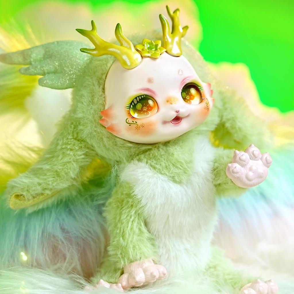 ICY Fortune Days Blind Box Серия Фантастические существа Плюшевая кукла, 1 коробка, Высота примерно 18 см, Изготовлена из полиэстера, ПВХ и АБС, Раскрашена, Подарок