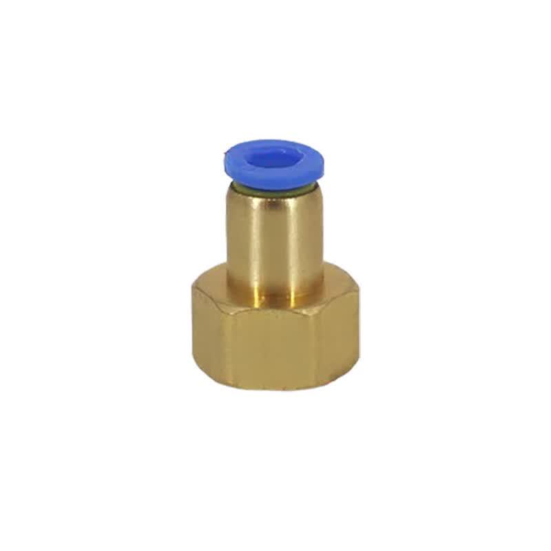 Прямые пневматические быстроразъемные соединения JueCeng PCF6-M10*1.5, медные (10-Pack)