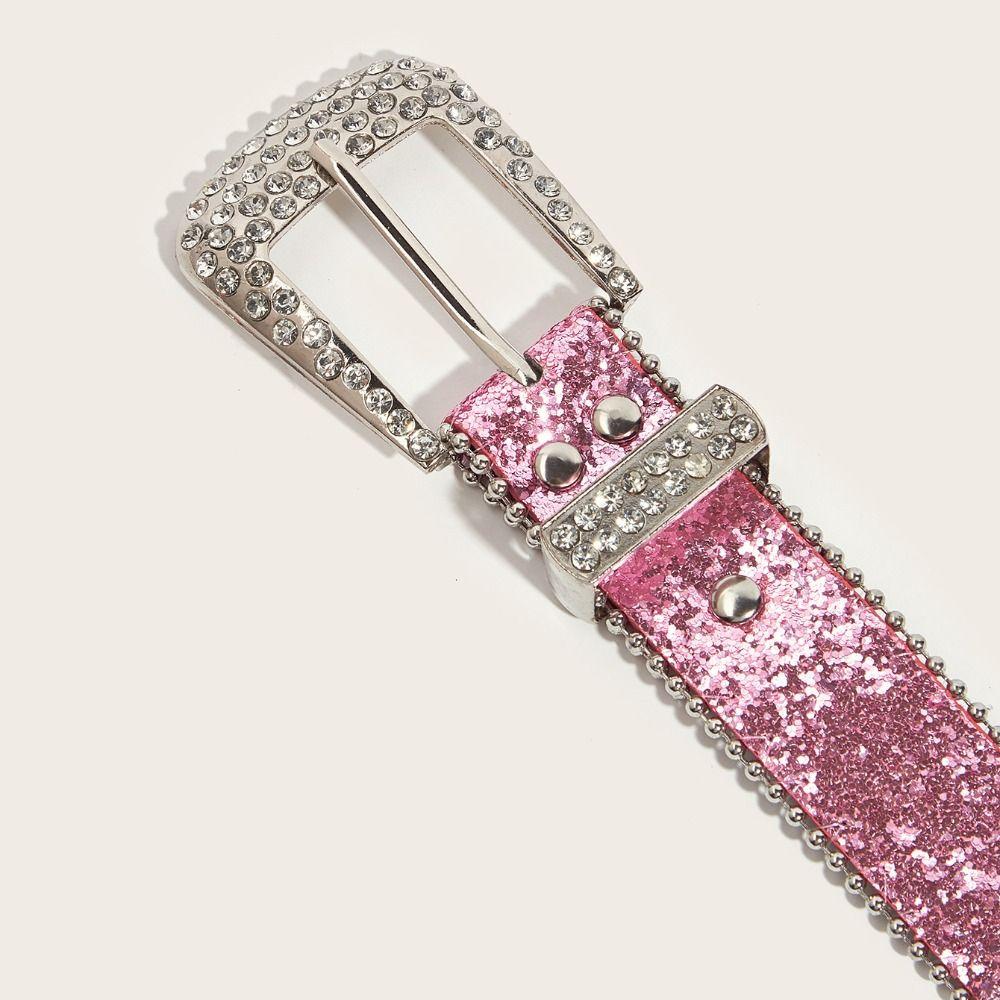 Ремни Y2K со стразами Цинковый сплав Цинковый сплав Пояс Панк Блингблинг Ремень Женский