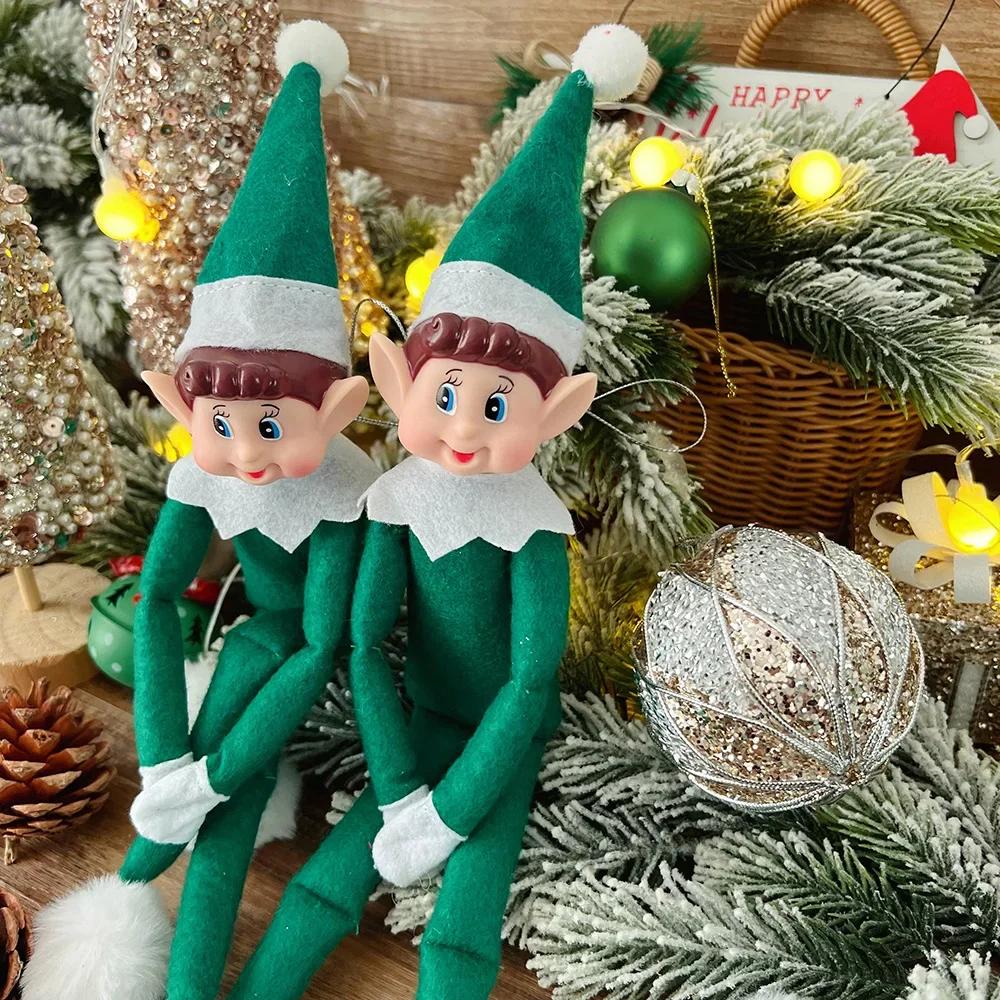 Christmas Cute Christmas Elf Doll Accessories Ornament Car Interior Bedroom 2025 New Halloween Day Decoration Home Kid Gifts