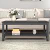 VidaXL Coffee Table Grey 110x55x45 Cm Solid Pine Wood 822274