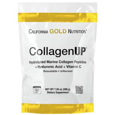 Collagenup®, с гидролизованными пептидами морского коллагена, гиалуроновой кислотой и витамином С, без вкуса, 206 г (7,26 унций)