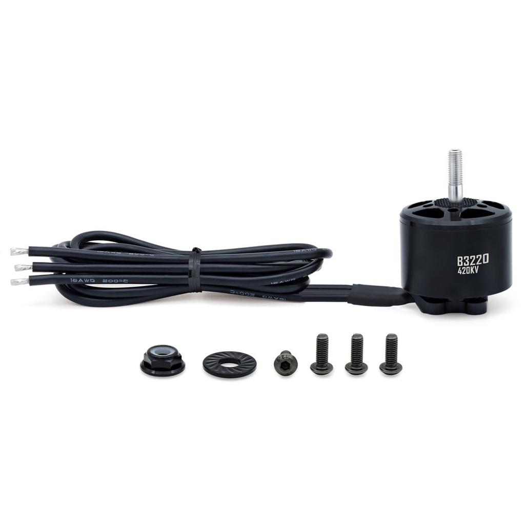 Brushless Outrunner Motor 14 Pole with 6.0mm M5 Shaft, 16AWG Silicone Wire 350mm for Remote Control Quadcopter 420KV