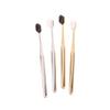 1Pc Luxury Soft Toothbrush Men Women Adult Tooth Brush Electroplate Gold Silver Color Dental Brushes Toothbrushes