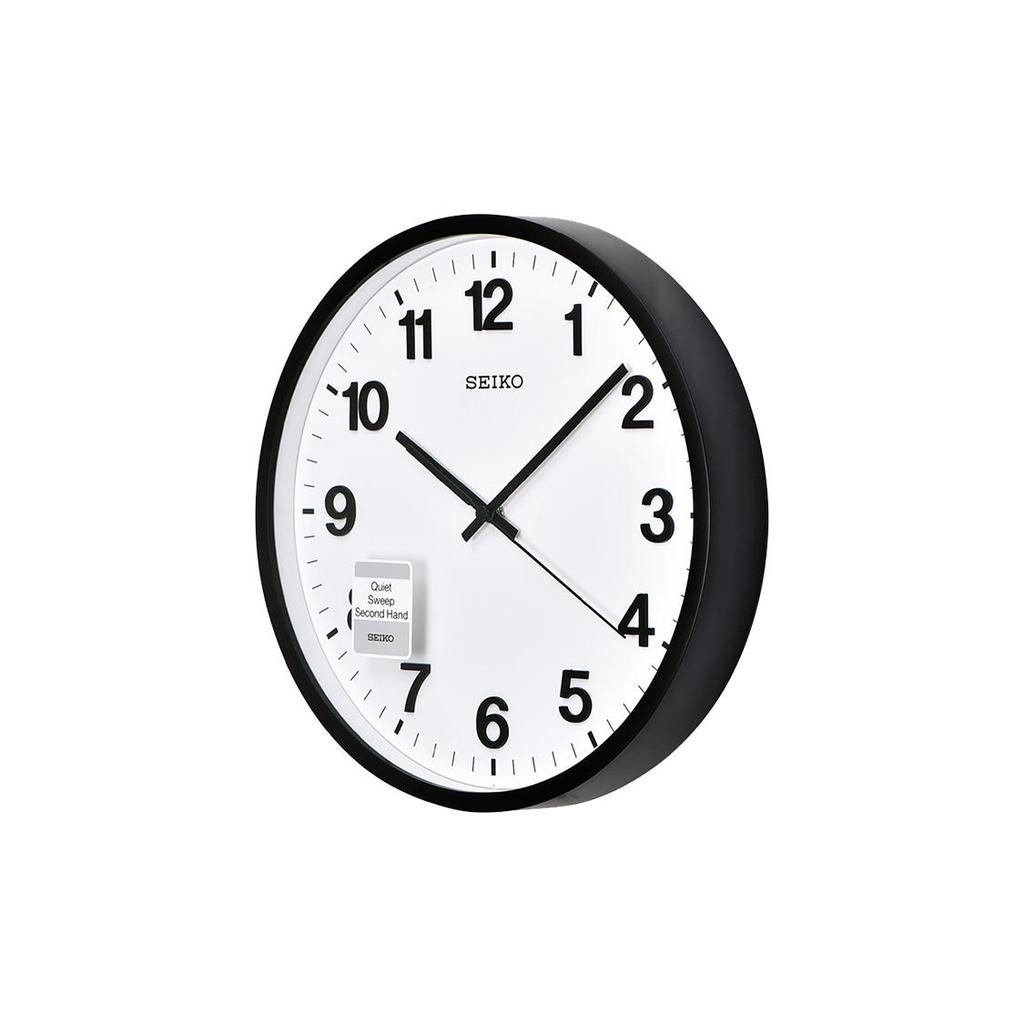 Seiko Пластиковые настенные часы с кварцевым механизмом, унисекс, белые QXA640K