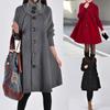 Women's Sweater Coat Thickened Warm Mid Length Cold And Windproof Coat