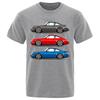 Car Racing Classic Graphic T Shirts Short Sleeve Fashion T-shirt Oversize Tops Summer Harajuku Streetwear Men's Street Clothing