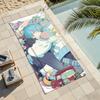 Аниме D-dramatical M-Murder Полотенце Сушилка Банное Полотенце Подходит Для Легкого Плавания Кемпинга Йоги Пляжа На Улице