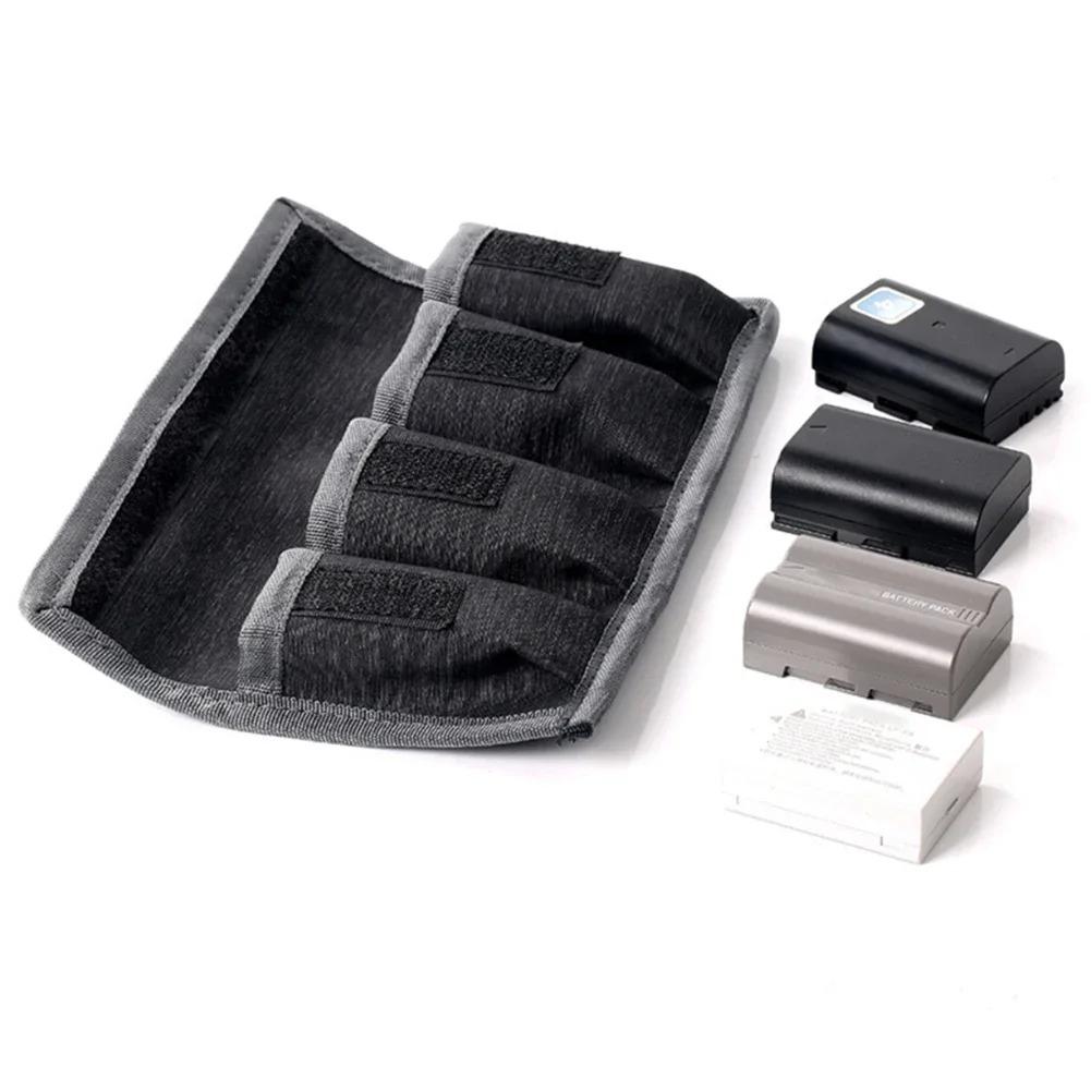 2/4Slots DSLR Battery Bag Waterproof Portable Camera Battery Carrying Storage Case Holder Pouch For Camera Gadgets