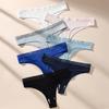 7Pcs Sexy Thongs Women Tangas Low Waist Underwear Girls Brief Breath T-back Cotton Panties Girls Solid Color Underpant Female