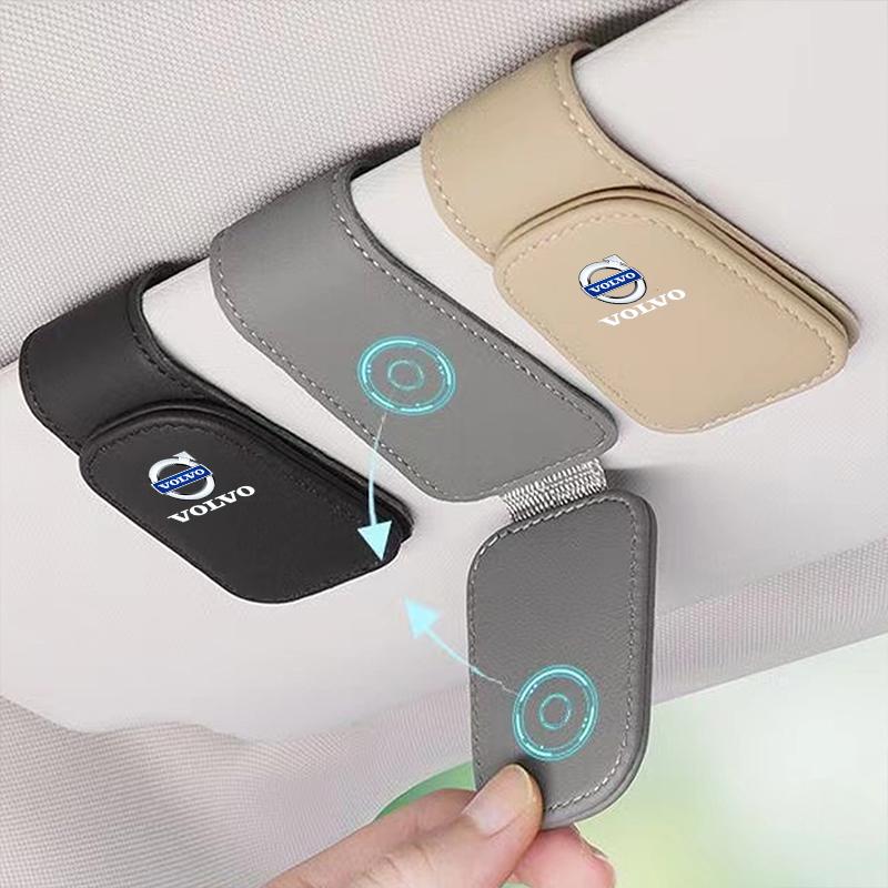 Car Eyeglass Holder Glasses Storage Clip for Volvo V40 V60 V90 XC40 XC60 XC90 S60 S90 Auto Sunglasses Holder Interior Accessorie