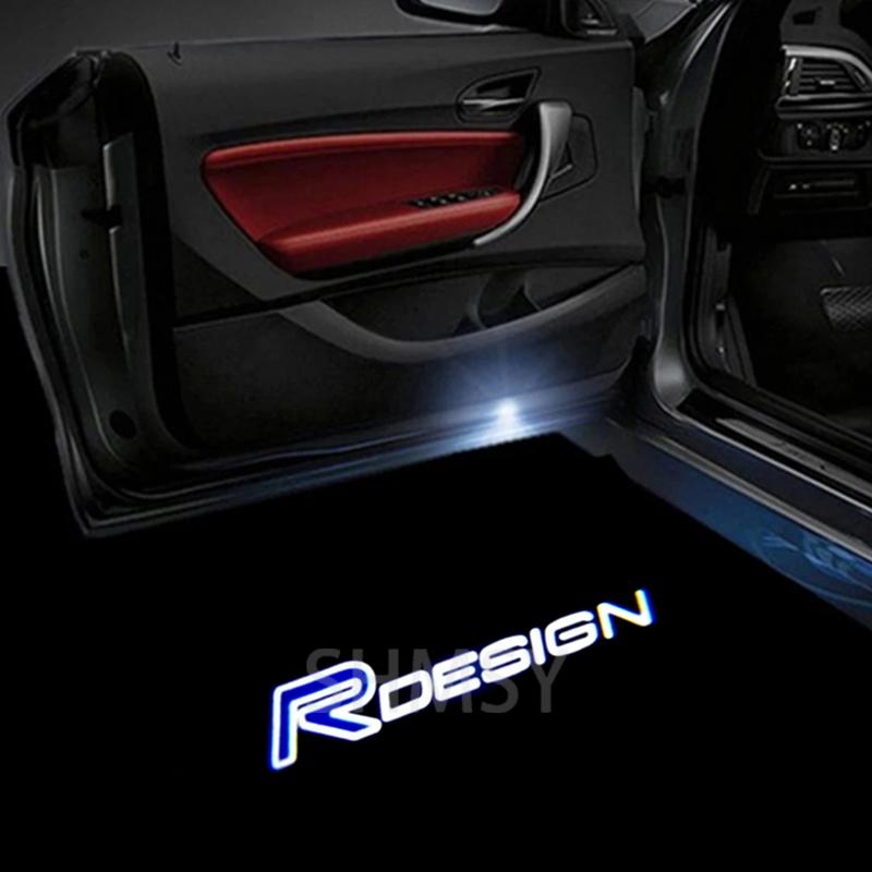 2Pcs LED Car Door Courtesy Lights Logo Projector Ghost Shadow Lamp For VOLVO RDESIGN XC40 XC90 XC60 S90 S60 S80 V40 V90 V60 D5 dsyyr1
