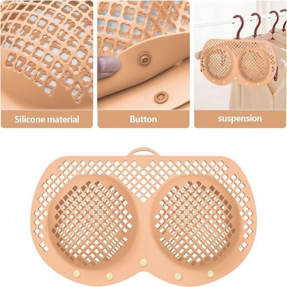 Ventilated Silicone Bras Wash Bag Anti Deformation Laundry Protectors for Underwear