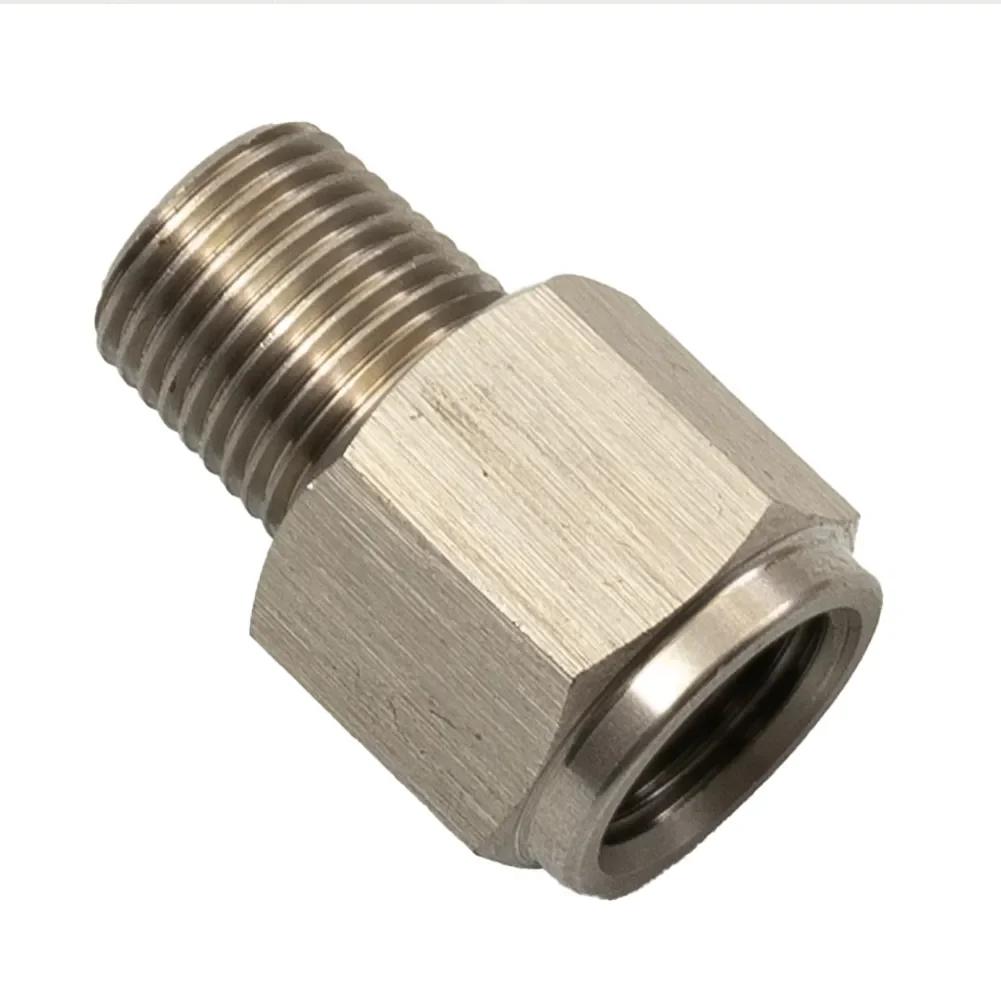 Адаптер для датчика давления масла из нержавеющей стали 1/8" NPT наружный к M10*1.0 внутренний TQNPTSS-1/8-M10x1.0F Датчик давления масла Sendor