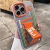Матовый противоскользящий чехол для iPhone 16/15/14/13 Pro Max - ударопрочный жесткий бампер с держателем для браслета