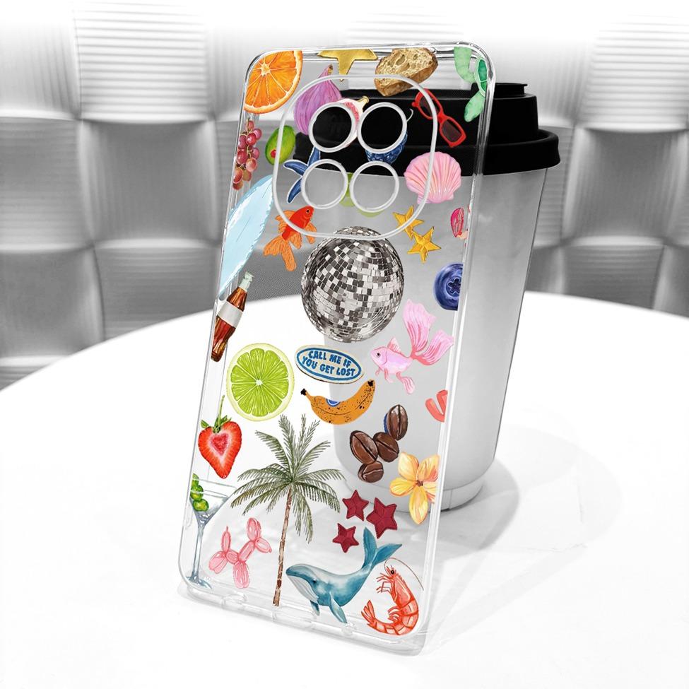 Transparent For Realme V60 RMX3995 V60S RMX3996 Cover For Realme V60 Case Cute Cat Fashion Butterfly Funny Painted Casing