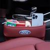 Car Sticker 2026 For Ford Auto Seat Gap Storage Box Leather Car Seat Organizer Holder for Fords 2 3 4 5 MK 2 6 7 Ranger Fiesta K