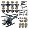 Kids Toys SWAT Counter Terrorism Forces Military Figures Police Car Helicopter Weapons Building Blocks