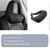 For Tesla Model 3 Y X S Neck Pillow Headrest Pillow Suede Seat Headrest Cushion Auto Seat Head Support New ModelY Accessories