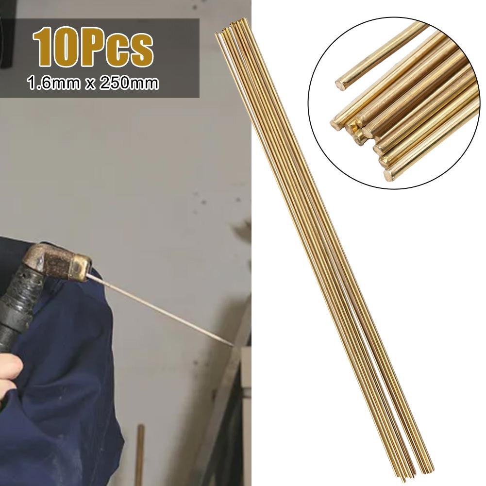 Brass Welding Rod 10PCS Brass HS221 Brazing Golden