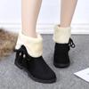 Shoes for Women Half High Mid Calf Womens Snow Boots Brown Tassel Elegant with Low Heels Work Winter 2024 Novelty Gyaru Fashion