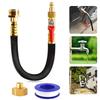 Water Blowout Adapter Winterize Blowout Adapter Hose with Shut Off Valve Quick Connect Sprinkler Winterization Kits