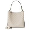 Gucci GG Emblem Logo Print GG Monogram Coated Canvas Shoulder Tote Bag Small Women handbags Beige White 815103-FAD6L-9641
