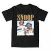 Винтажная хип-хоп футболка Snoop Dogg для мужчин, 100% хлопок, забавные футболки, с круглым вырезом, футболки рэпера, топы с коротким рукавом, подарок на день рождения