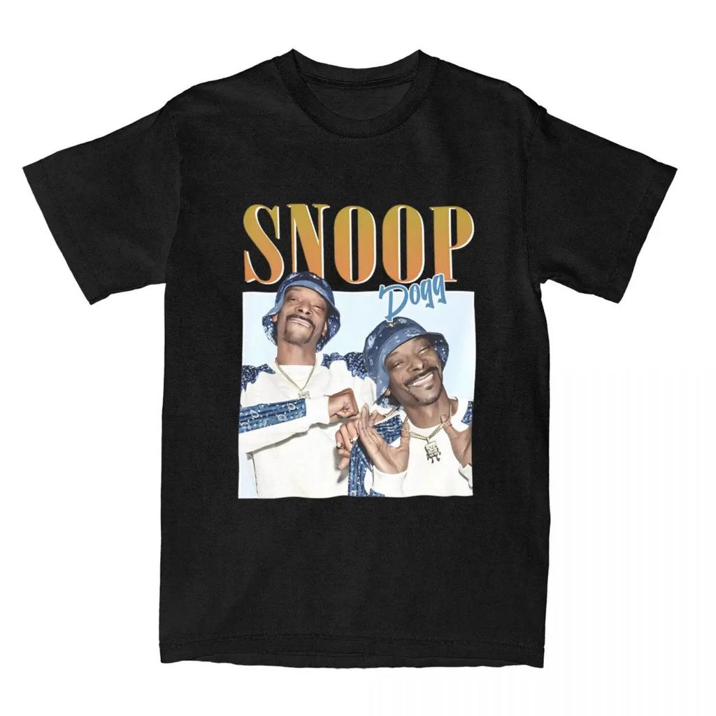 Винтажная хип-хоп футболка Snoop Dogg для мужчин, 100% хлопок, забавные футболки, с круглым вырезом, футболки рэпера, топы с коротким рукавом, подарок на день рождения