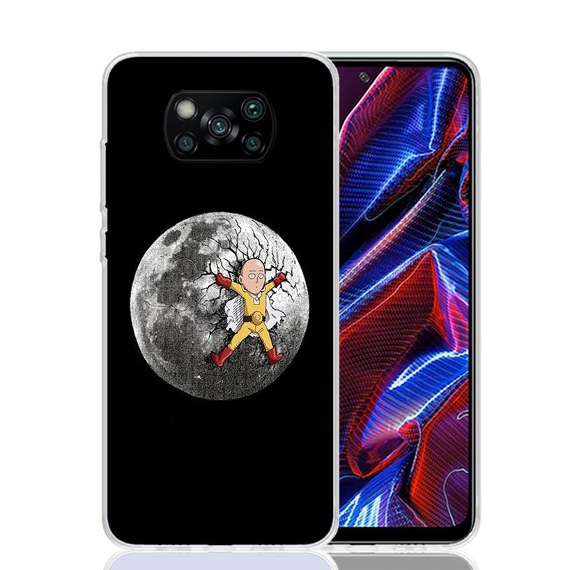 1 Punch Man Anime Phone Case For Xiaomi Poco X7 X6 X5 Pro F7 Ultra Redmi 15C 15 13 13C 12 12C 10 10A 10C 9 9A 9C 9T Cover Poco X