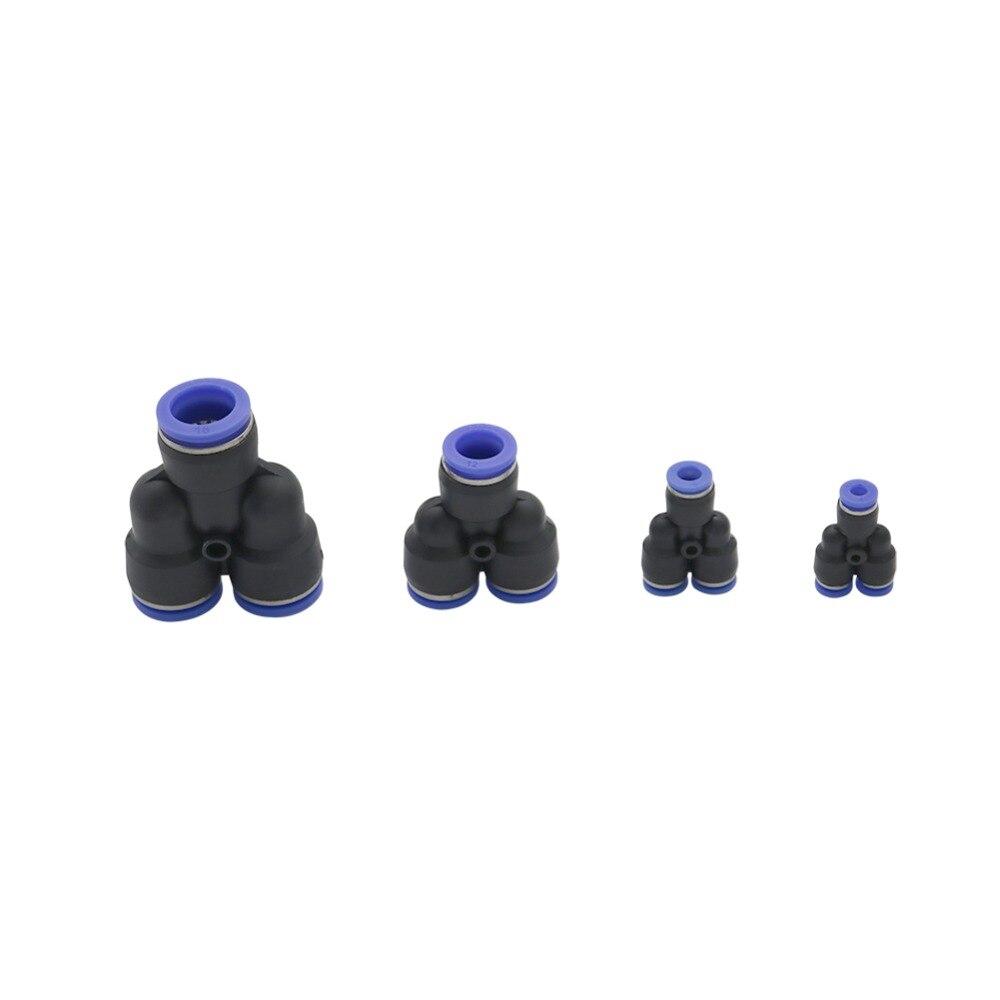 4/6/8/10/12/14/16mm Interface Slip-Lock Y Shape Quick Connector Garden Irrigation Water Pipe Coupling Pneumatic Pipe Fitting 5Pcs
