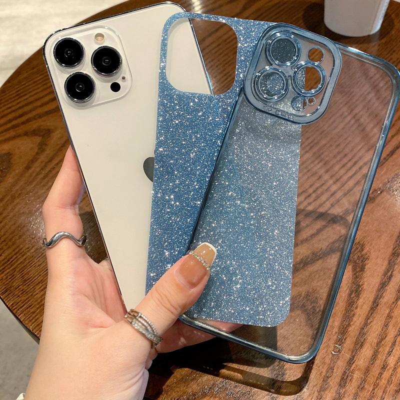 Блестящий чехол для телефона iPhone 16 Plus 15 14 Pro Max 13 12 11 Pro Max Роскошный чехол из ТПУ с кристаллами для iPhone XR XS 7 8 Plus