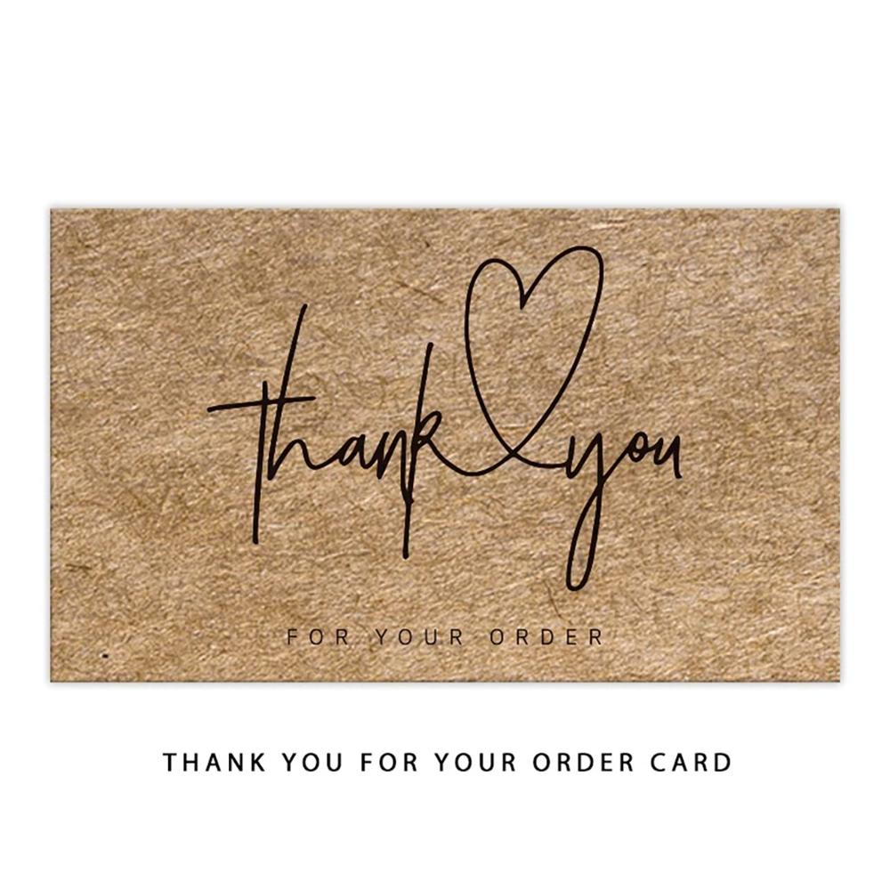 10-30pcs Flower Thank You Card Thank You For Your Order Card Praise Labels For Small Businesses Decor For Small Shop Gift Packet