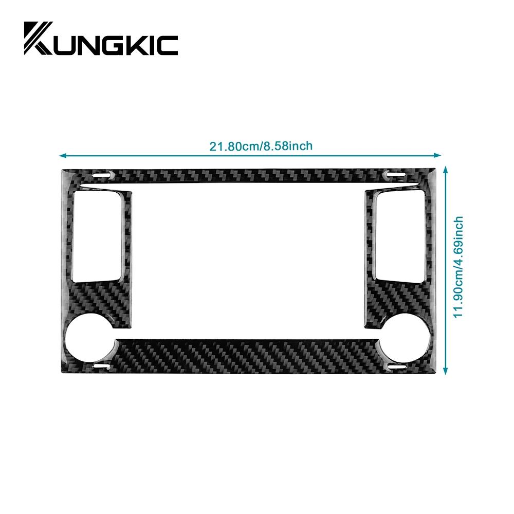Carbon Fiber Center Console Screen Trim Sticker for SEAT Leon MK3 2013-2020 LHD RHD Interior Accessories