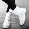 Luxury Shoes High Quality White Shoes for Men Comfortable Flat High-top Shoes Men Lace-up Casual Shoes Men Boots Zapatos Hombre