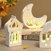 Latest Models Middle Eastern Style Hollow House Plaster Lampshade Silicone Mold DIY Moon Candle Holder Resin Molds For Eid Al