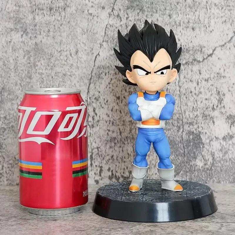 18 см Модель ГК Аниме Dragon Ball SHF Дайма Чиби Веджета Супер Сайян Фигурка Солдата ПВХ Коллекционная Статуэтка Фигурка Игрушка для Мальчиков Подарок Круглая Сенсорная