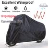 All-Season Waterproof Black Motorcycle Cover – Dust & Sun Protection for Electric Bikes