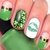 24 шт. накладные ногти Cross-border Wearable Nails St. Наклейки для ногтей Patrick's Manicure Lip Print Clover Съемные наклейки для ногтей