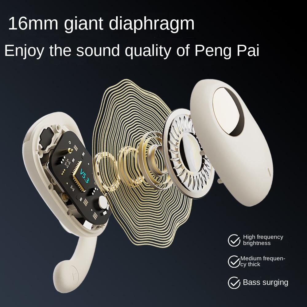 Беспроводная Bluetooth-гарнитура с экраном и шумоподавлением, подвесная открытая Bluetooth-гарнитура с открыванием ушей