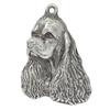 Clumber Spaniel - Silver-plated Key Ring with Dog, Handbag Decoration, Backpack Pendant by Art-Dog Brand