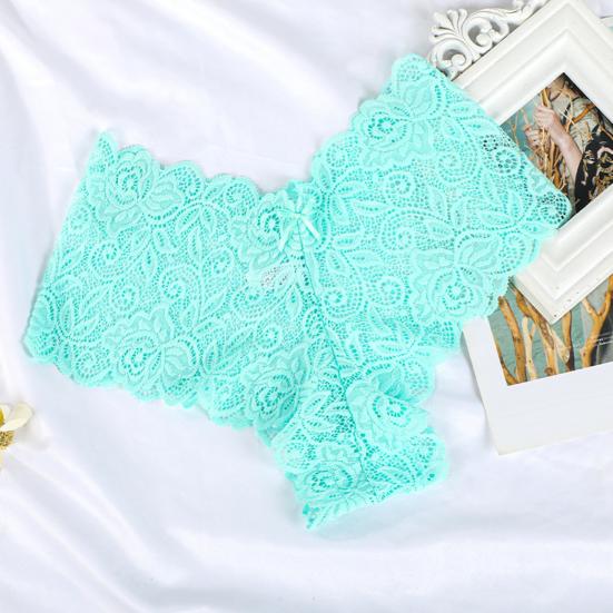 Women's Panties Floral Lace Low Waist Briefs Stretchy Sexy Breathable Underpants for Girls Daily Wear And Sleep