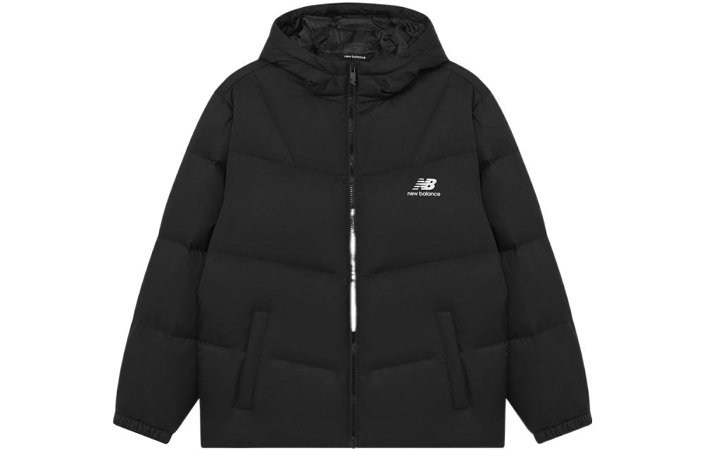 Men's New Balance Down Jackets Men's Black Hooded Moderate Other