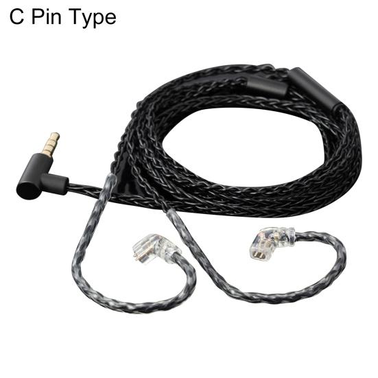 Износостойкий медный кабель для наушников JCALLY с плетеным штекером для наушников B/C/MMCX