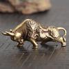 Pure Copper Energy Bullfighting Statue Animal Ornament Tabletop Decor 46*13*21cm MIT