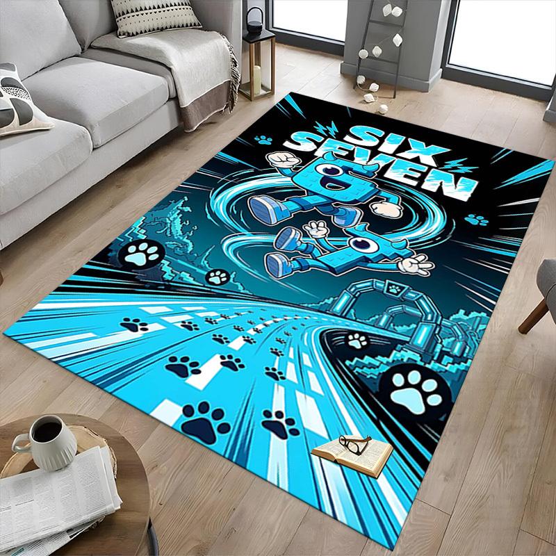 1PC Six Seven Extra Large Non-Slip Floor carpet, Office, family, bedroom, Studio Large Area Rug,Longlasting Material-J0371