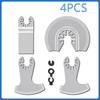 4/56PCS Oscillating Multitool Blade High Carbon Steel Arc Edge Cutting Saw Blade Quick Release Multi Tool Saw Blade For Wood PV